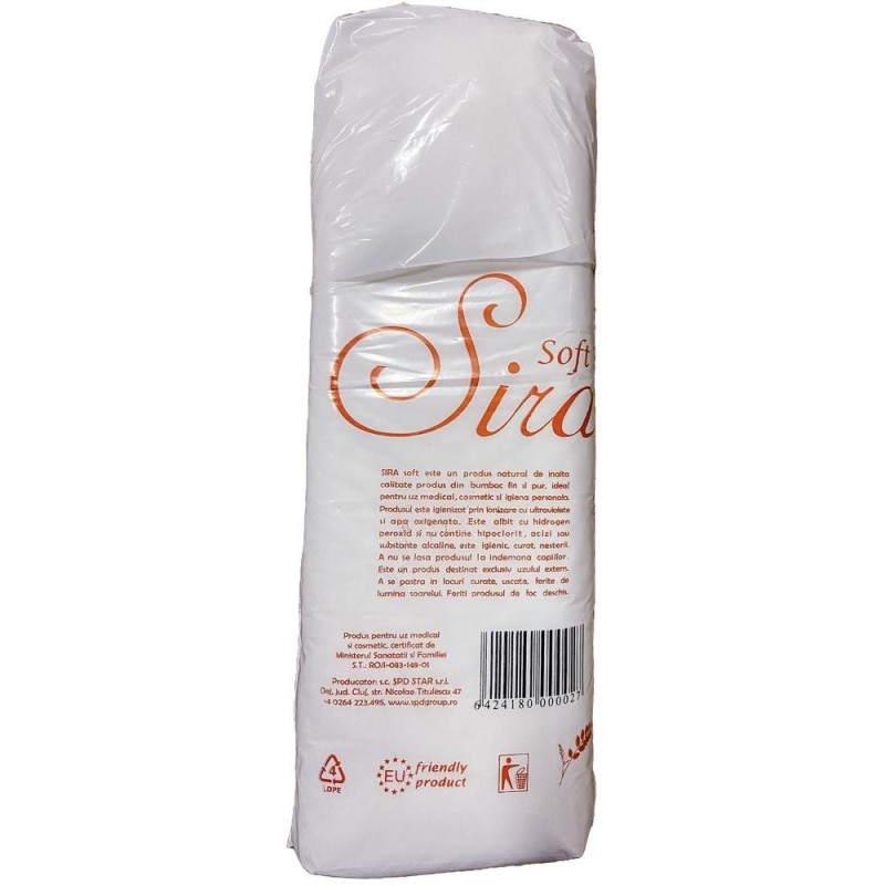 Vata Medicinala Hidrofila Tip B, Nesterila, 100 g