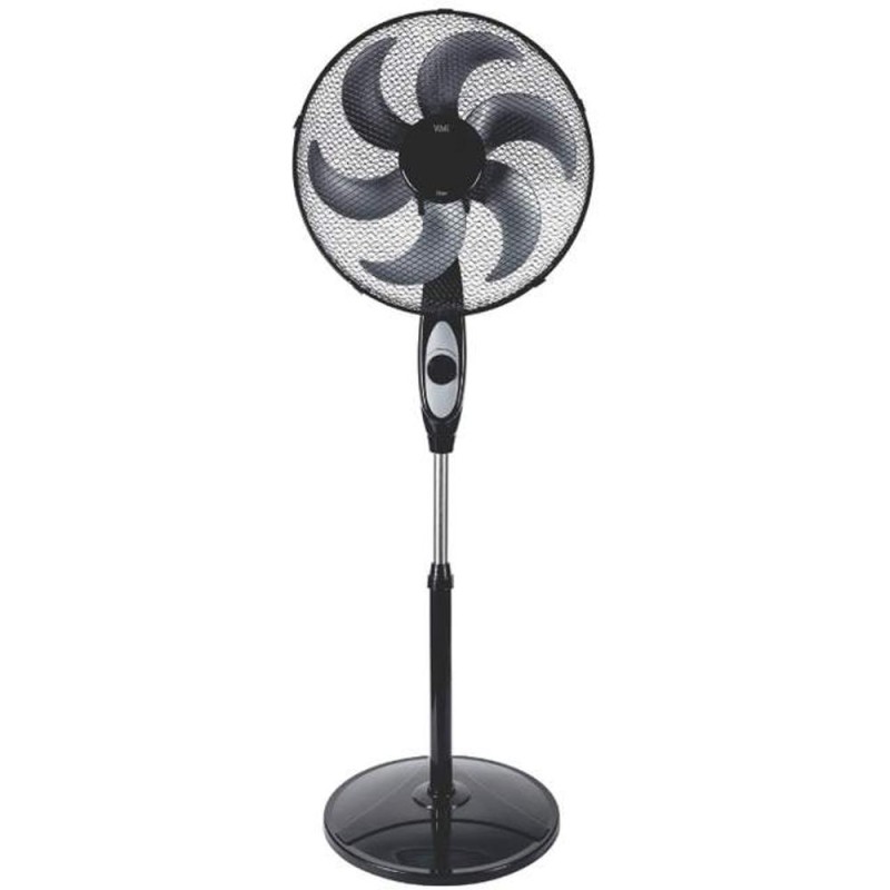 Ventilator cu Picior, 40 cm, 75W, Inaltime 1.3 m, Negru, Well Polar
