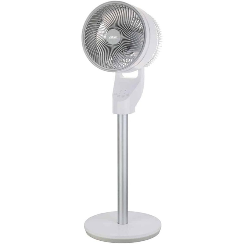 Ventilator cu Picior, 60 W, 3 Trepte de Viteza, Telecomanda, Timer Maxim 7 h, Zilan