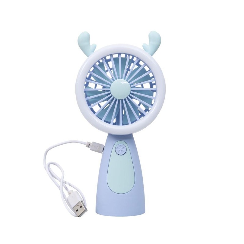 Ventilator de Mana, 3 Viteze, 3.7 W, Alimentare USB, Mov