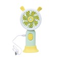 Ventilator de Mana cu Suport, 3 Viteze, 3.7 W, Alimentare USB, Verde