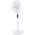 Ventilator Electric, cu Picior, Telecomanda, 40 cm, 3 Trepte Viteza, 45 W, Alb, Victronic