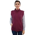Vesta Polar Medicala Unisex Vio, Tip Tunica, Inchidere Fermoar, 2 Buzunare, Grena, XL