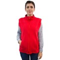 Vesta Polar Medicala Unisex Vio, Tip Tunica, Inchidere Fermoar, 2 Buzunare, Rosu, XS