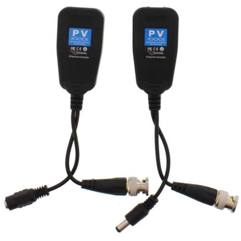Video Balun HD Pasiv cu Alimentare, Mufa RJ45 Well