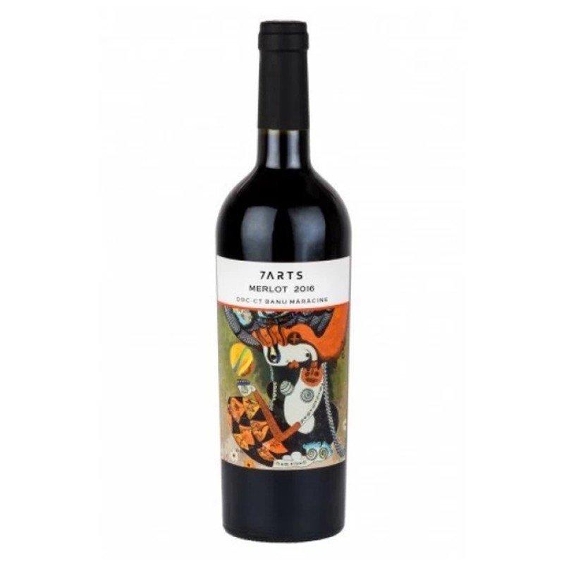 Vin 7Arts Merlot, Rosu Sec 0.75 l