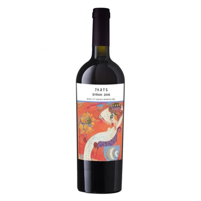 Vin 7Arts Syrah Rosu Sec 0.75 l