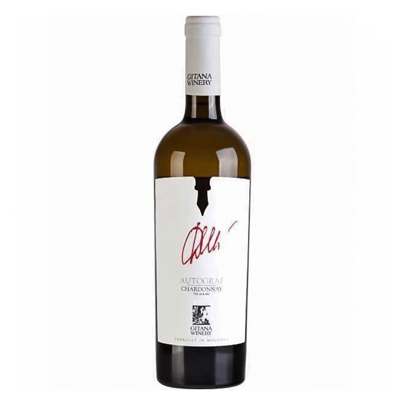 Vin Alb, Gitana Autograf, Chardonnay, Sec 0.75 l