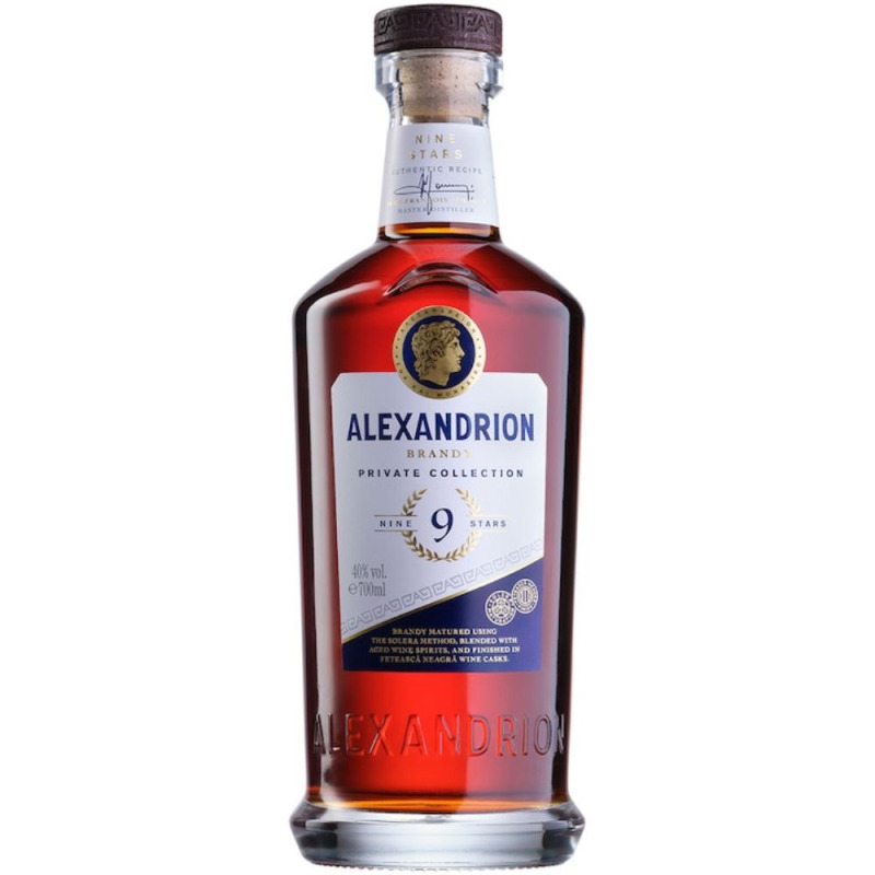 Vin Alexandrion, Brandy, 9 Stele, 40% Alcool, 0.7 l 