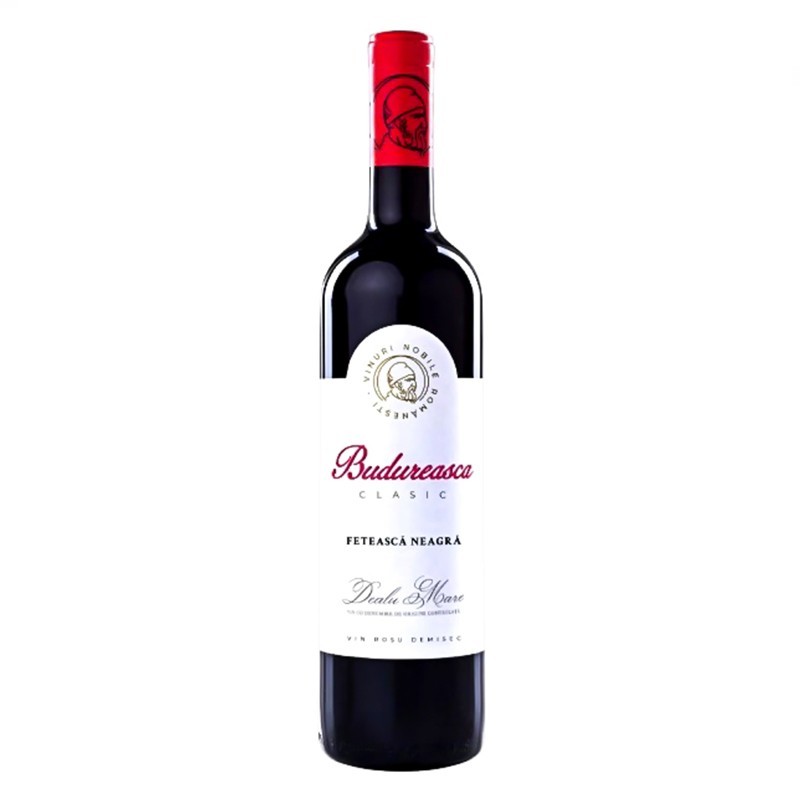 Vin Budureasca Clasic Feteasca Neagra, Rosu Demisec 0.75 l