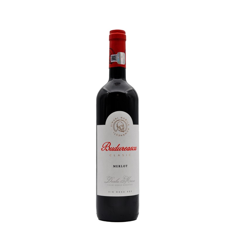 Vin Budureasca Clasic Merlot, Rosu Sec, 0.75 l