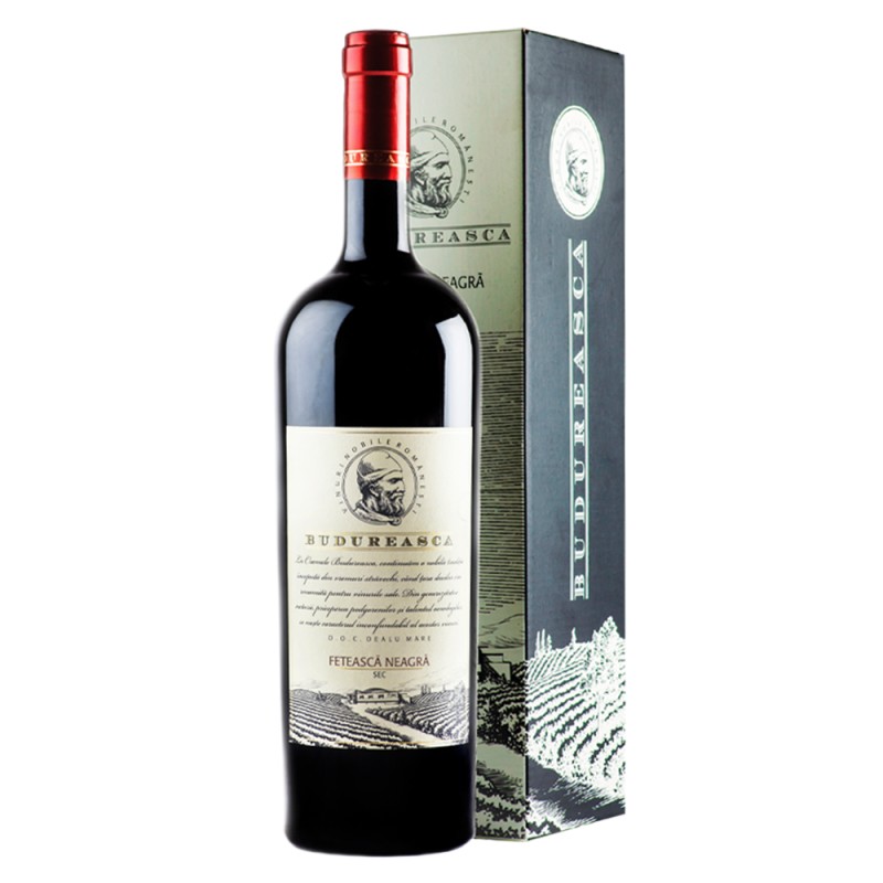 Vin Budureasca Magnum Feteasca Neagra, Rosu, Sec, in Cutie, 1.5 l