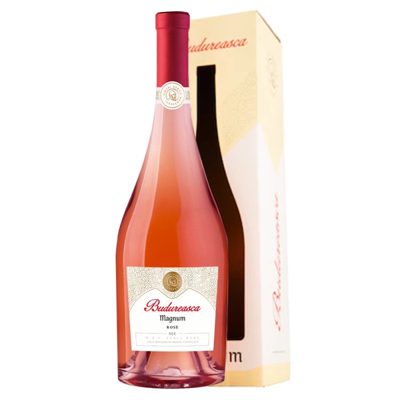 Vin Budureasca Magnum Rose, Demisec, in Cutie, 1.5 l