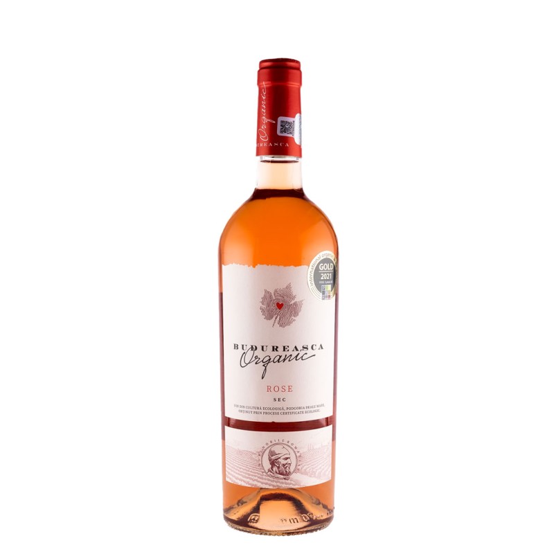 Vin Budureasca Organic Rose, Sec, 0.75 l