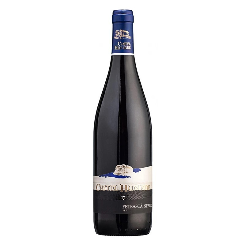 Vin Castel Huniade Cramele Recas, Feteasca Neagra Rosu Sec 0.75 l