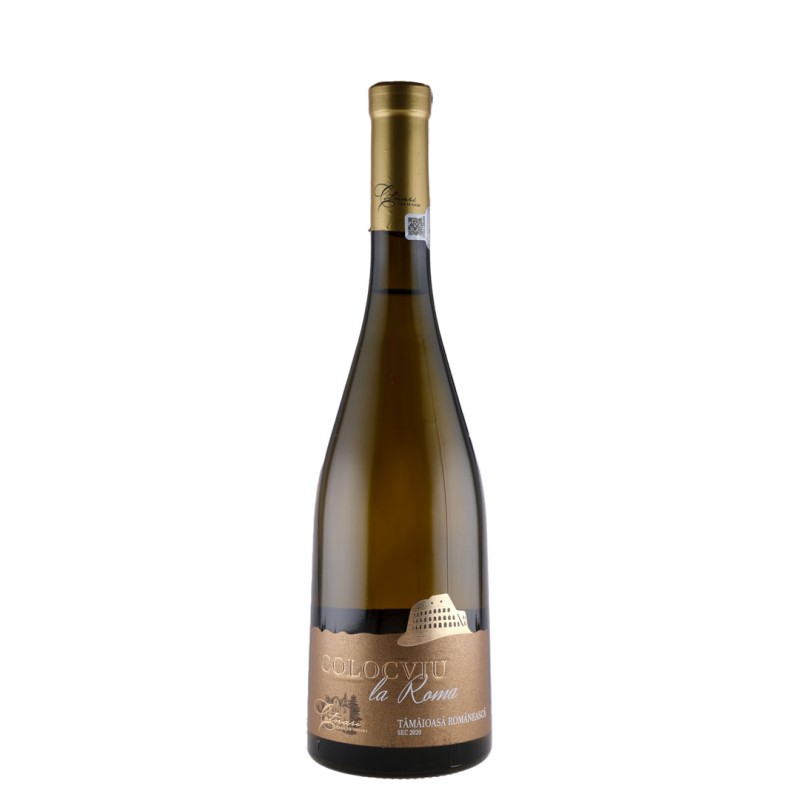 Vin Colocviu La Roma Tamaioasa Romaneasca Cotnari, Alb Sec, 0.75 l