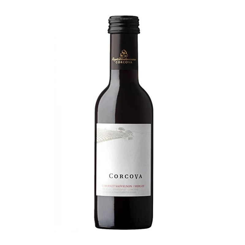 Vin Corcova Rosu Sec, Mini 187 ml