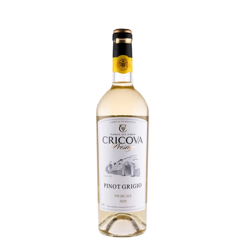 Vin Cricova Prestige Pinot Grigio, Alb Sec, 0.75 l