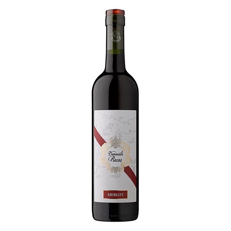 Vin Domeniile Recas Merlot Rosu Sec 0.75 l