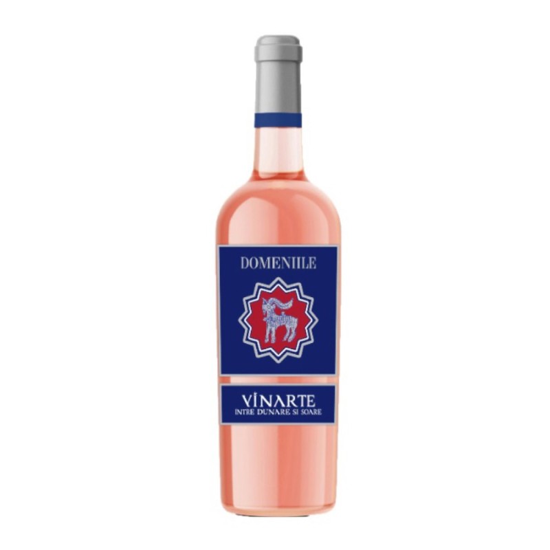 Vin Domeniile Vinarte, Merlot si Feteasca Neagra, Rose Sec, 0.75 l