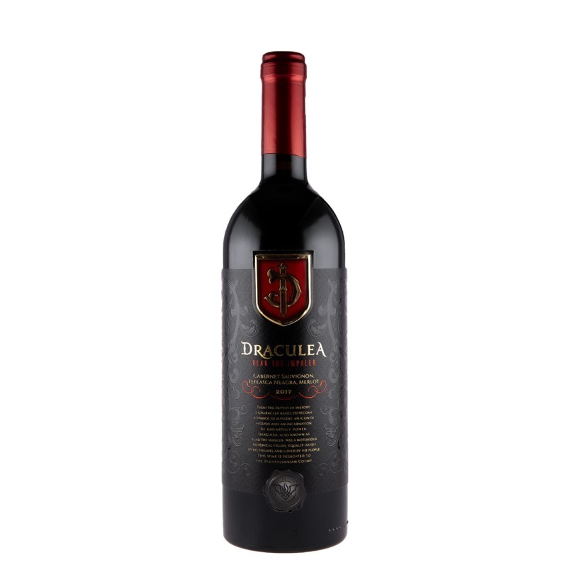 Vin Draculea Vlad The Impaler Cabernet Sauvignon, Feteasca Neagra & Merlot, Rosu Sec, 0.75 l