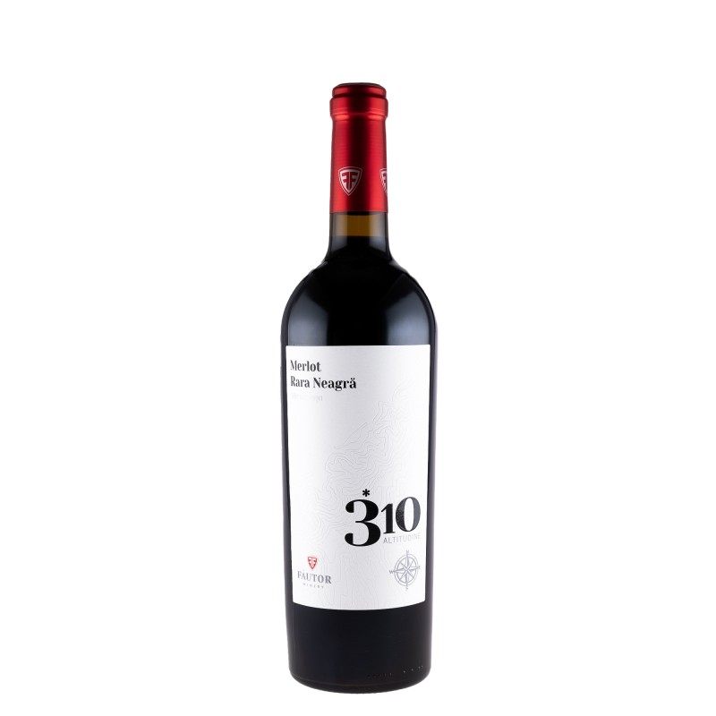 Vin Fautor 310 Altitudine Merlot & Rara Neagra, Rosu Sec, 0.75 l