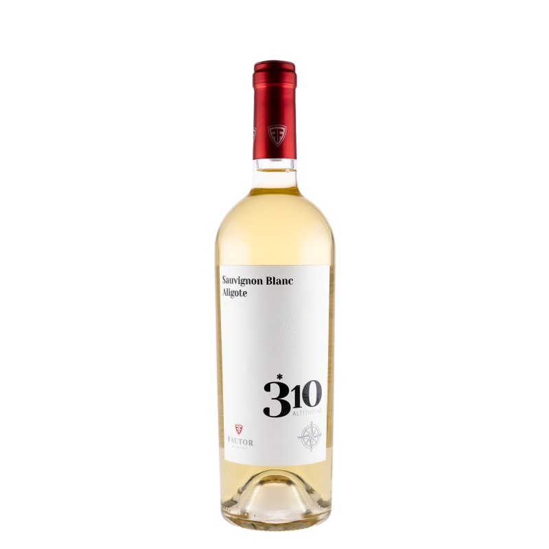 Vin Fautor 310 Altitudine Sauvignon Blanc & Aligote, Alb Sec, 0.75 l