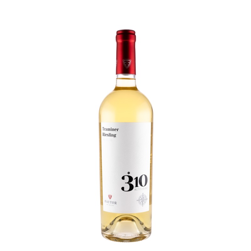 Vin Fautor 310 Altitudine Traminer & Riesling, Alb Sec, 0.75 l