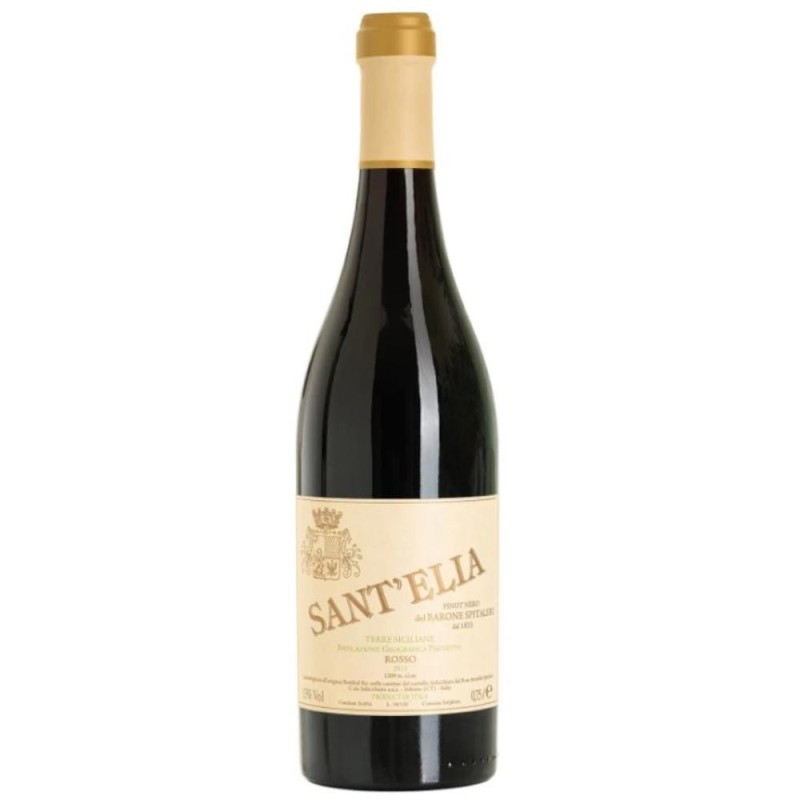 Vin Feudi Barone Spitaleri, Sant'Elia Rosso Pinot Noir IGT, Sicilia, 2013, Rosu, 0.75 l