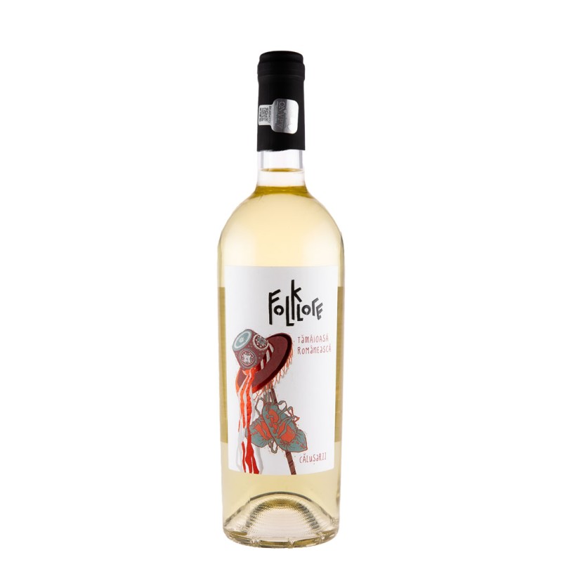 Vin Folklore Tamaioasa Romaneasca, Alb Demidulce, 0.75 l
