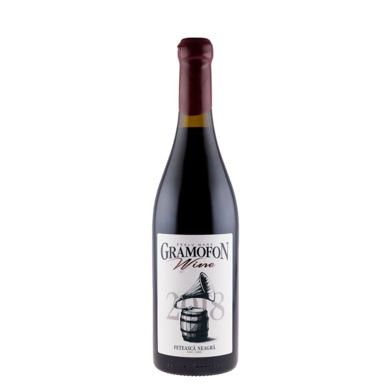 Vin Gramofon Wine Feteasca Neagra, Rosu Demisec, 0.75 l