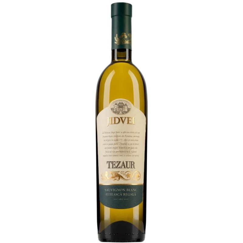 Vin Jidvei, Sauvignon Blanc & Feteasca Regala, Tezaur, Sec, 0.75 l