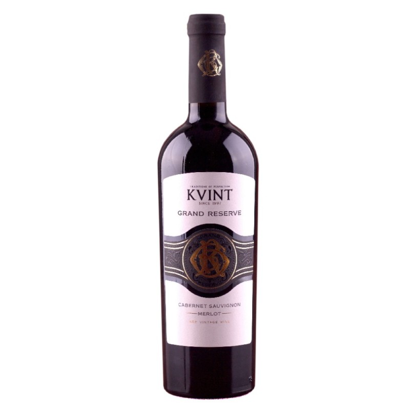 Vin Kvint Grand Reserve, Cabernet Sauvignon si Merlot, Rosu Sec, 0.75 l