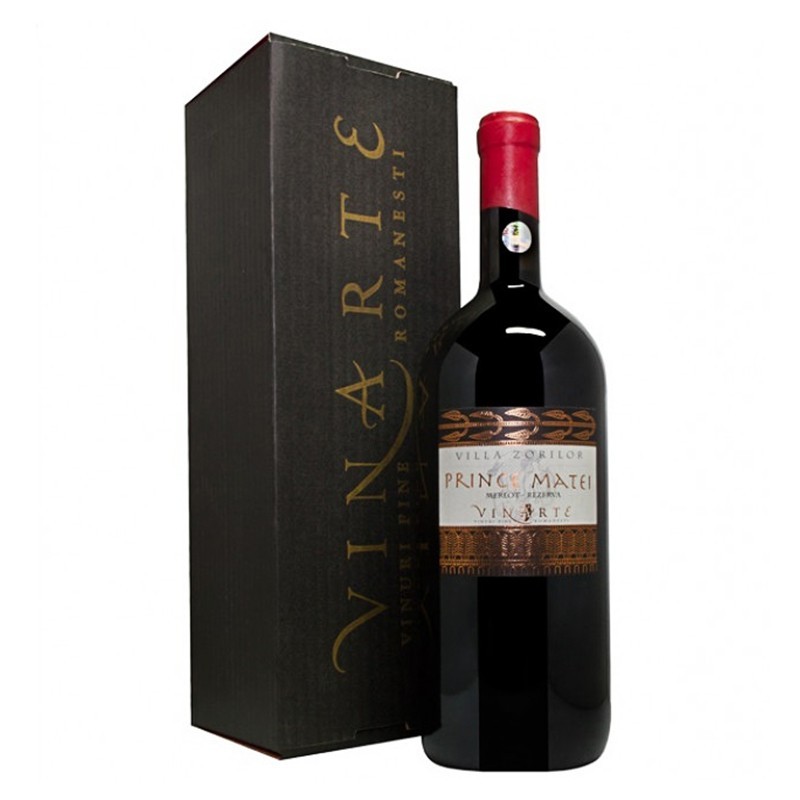 Vin Prince Matei Colectie Magnum, Merlot Rosu Sec 1.5 l
