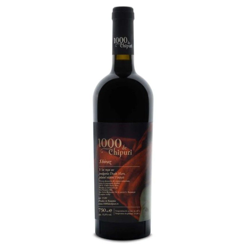 Vin Rosu 1000 de Chipuri, Shiraz, 0.75 l 