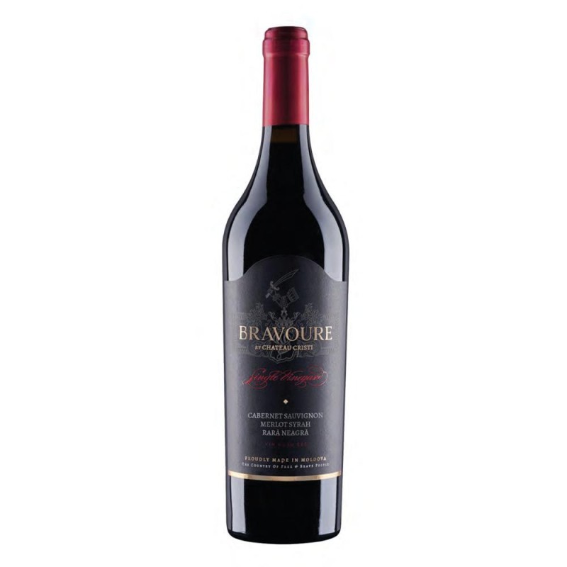 Vin Rosu Chateau Cristi Bravoure, Cabernet Sauvignon, Merlot, Shiraz, Rara Neagra, 0.75 l