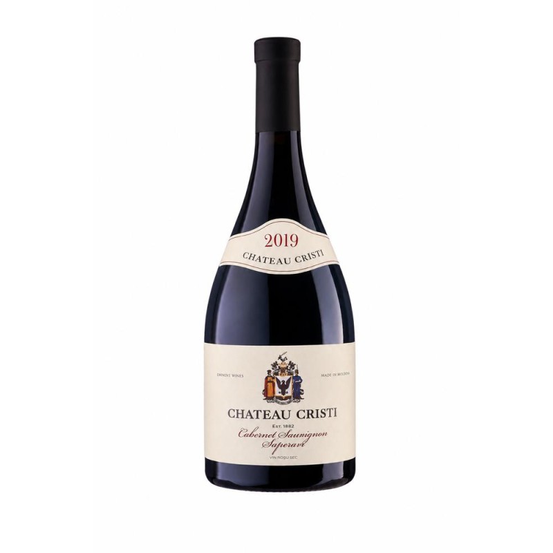 Vin Rosu Chateau Cristi, Cabernet Sauvignon si Saperavi, Sec, 0.75 l