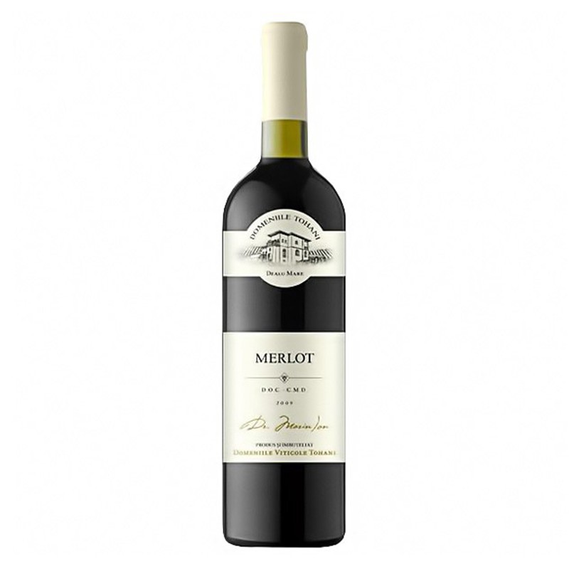 Vin Rosu, Domeniile Tohani, Merlot, Demisec, Sec 0.75 l