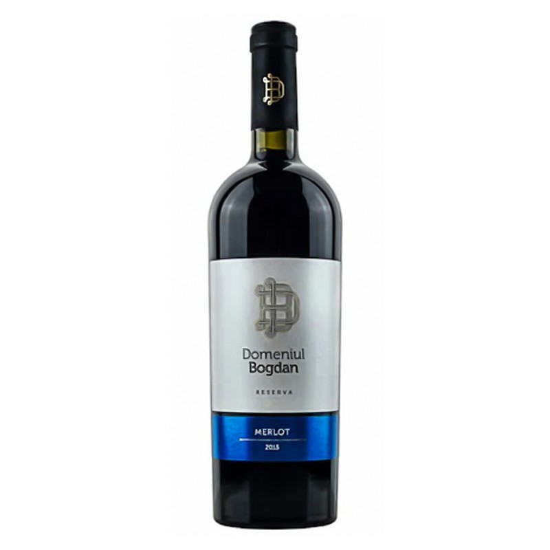 Vin Rosu Domeniul Bogdan Merlot Bio Sec, 0.75 l