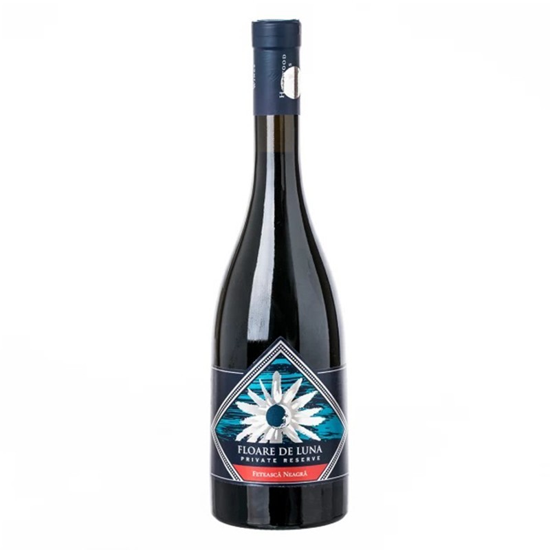 Vin Rosu Floare de Luna, Feteasca Neagra, demisec, 0.75 l