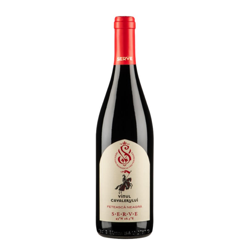 Vin Rosu Serve, Vinul Cavalerului, Feteasca Neagra, 0.75 l