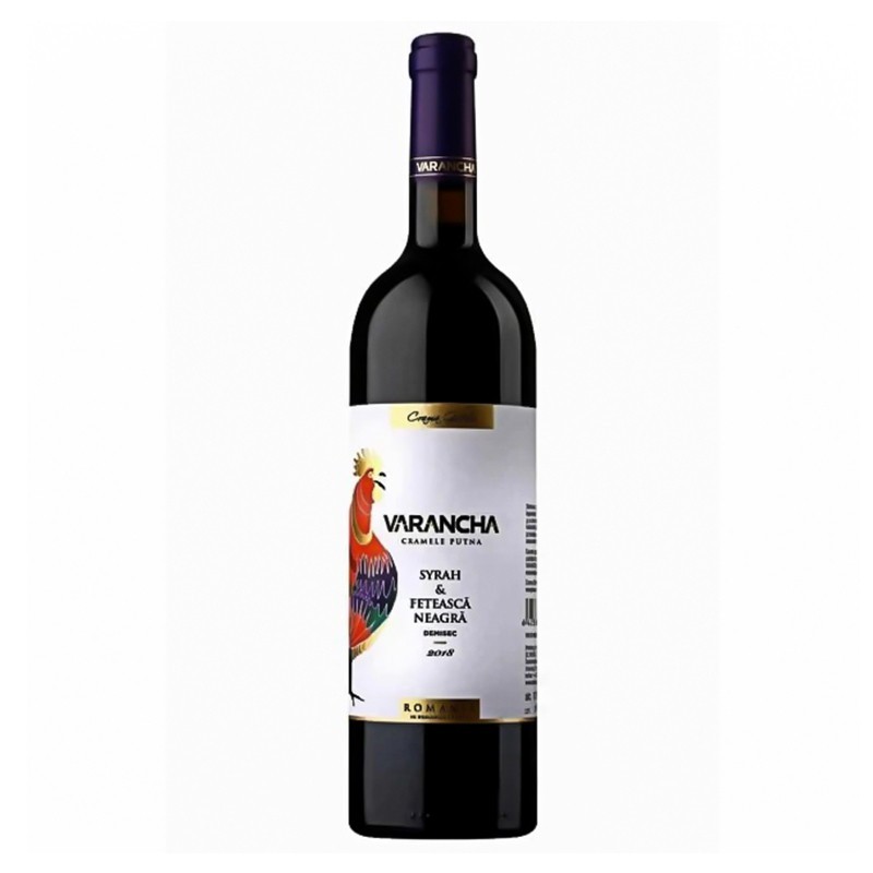 Vin Rosu Varancha Shyraz & Feteasca Neagra, Demisec, 0.75 l