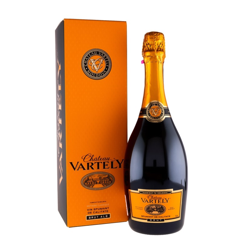 Vin Spumant Chateau Vartely Clasic Alb Brut, 0.75 l