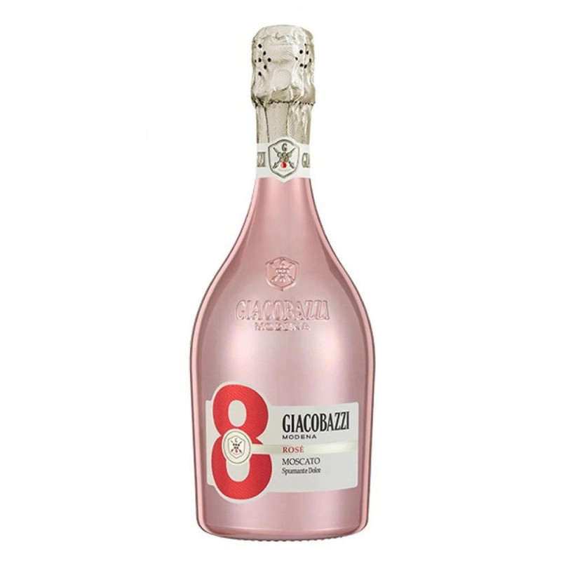 Vin Spumant Rose Giacobazzi 8 Moscato Dulce Aromat, 0.75 l