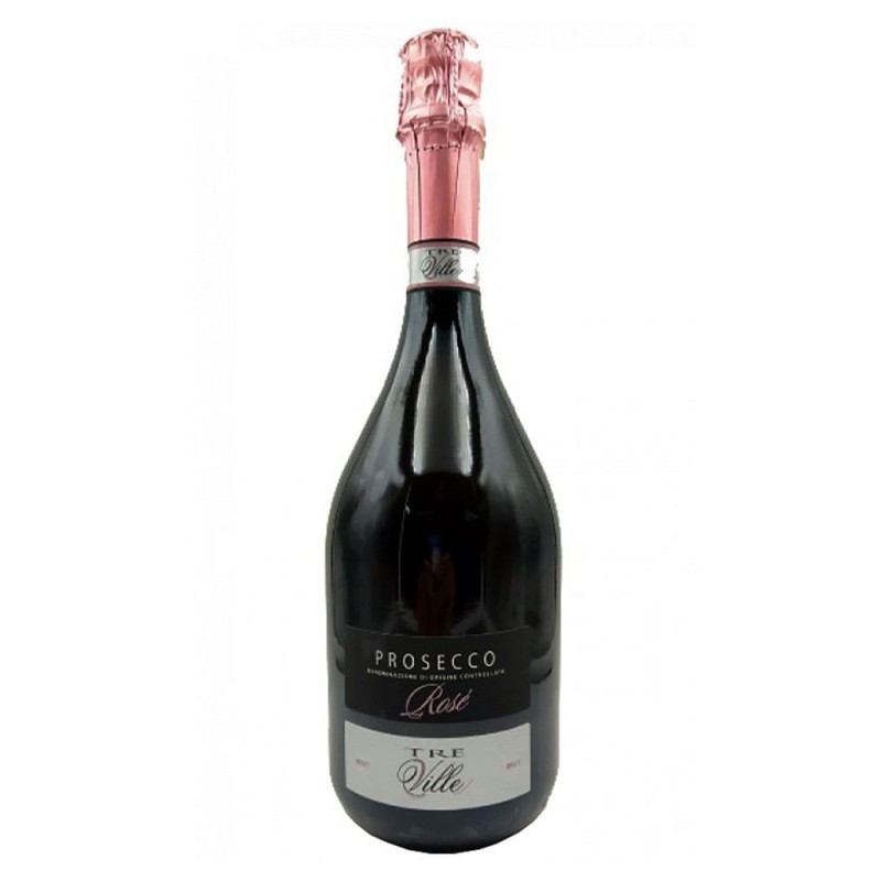 Vin Spumant Rose Prosecco Rose Millesimato Tre Ville, Brut, 0.75 l