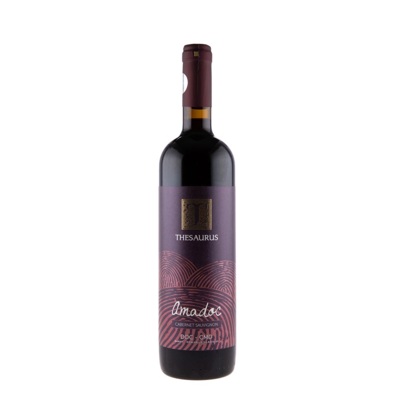 Vin Thesaurus Amadoc Cabernet Sauvignon, Rosu Sec, 0.75 l