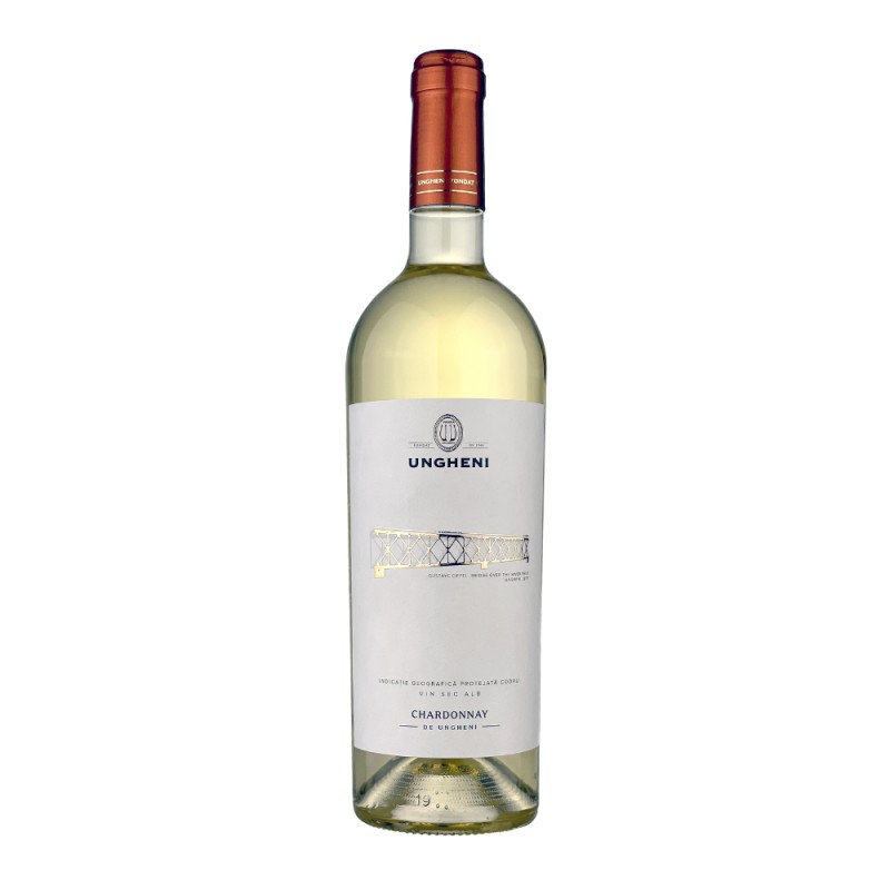 Vin Vinaria Ungheni Bridge, Chardonnay, Alb Sec, 0.75 l