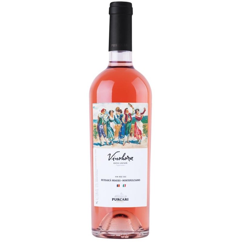 Vin Vinohora Purcari, Rose Sec, Feteasca Neagra si Montepulciano, 0.75 l