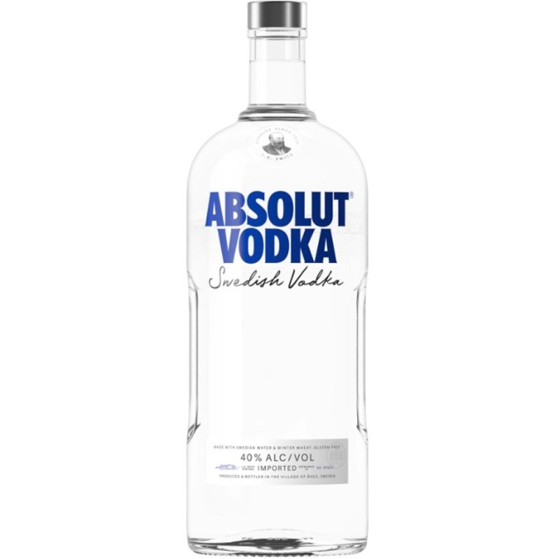 Vodca Absolut Blue, Alcool 40%, 1.75 l