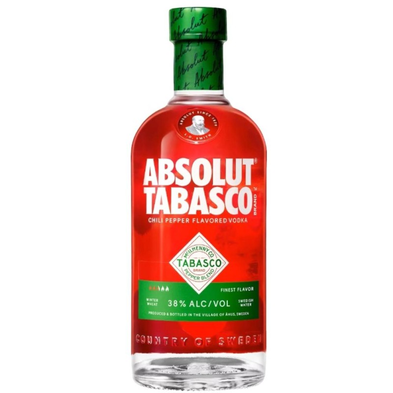 Vodca Absolut Tabasco, Alcool 38%, 0.7 l
